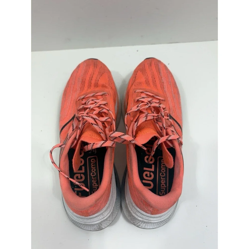 Women New Balance FuelCell SuperComp Trainer v2 WRCXLY3 Neon Dragonfly Orange 7B - Picture 4 of 7